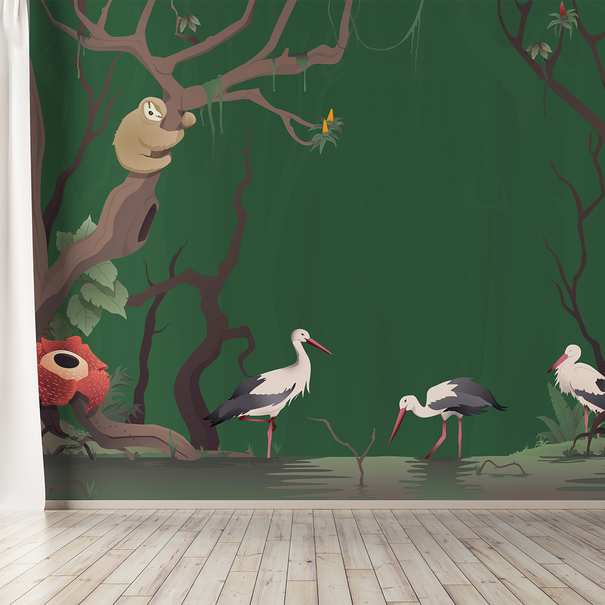 Tapet birds of spring, dream prints 